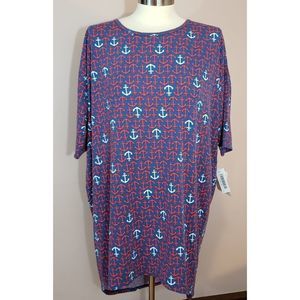 NWT Lularoe M Anchor Irma tunic